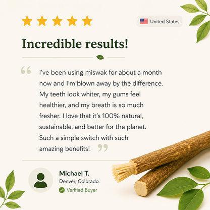 Lilac-Scented Miswak Sticks