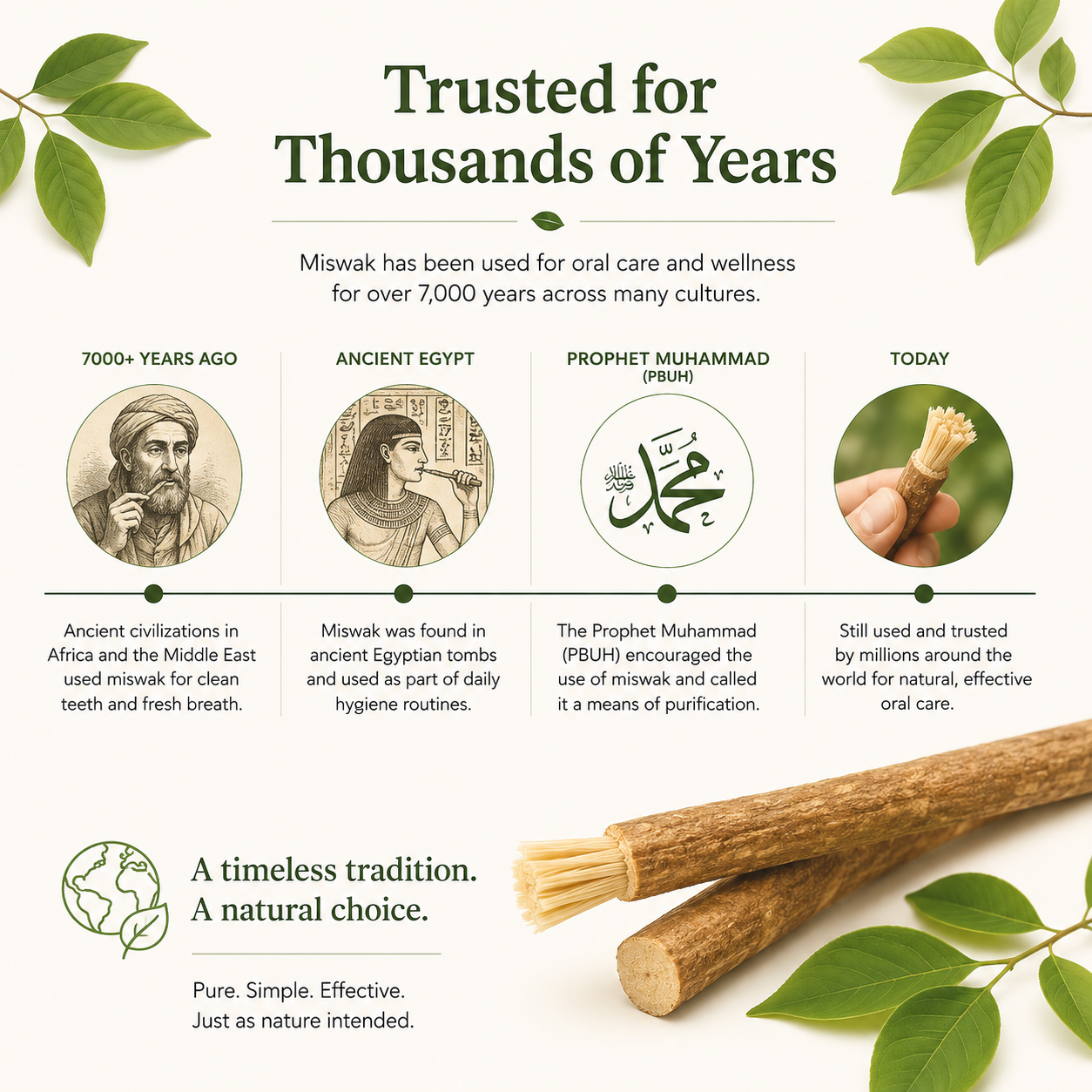 Lilac-Scented Miswak Sticks